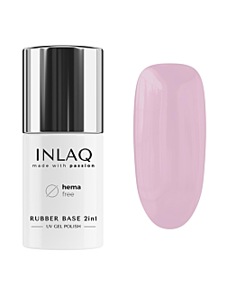 INLAQ Baza Kauczukowa Hybrydowa Rubber Base, Lilly, 6 ml