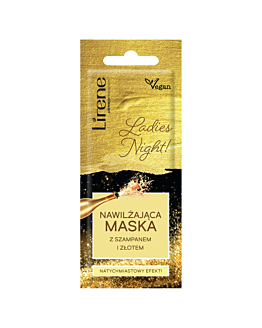 Lirene Ladies Night Nawilżająca maska z szampanem i złotem 