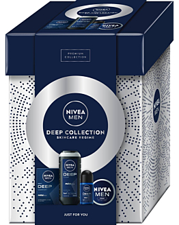 Nivea Set Deep Collection: Deo AP 50 ml + Crema universale 75 ml + SG 250 ml + Acqua A/S 100 ml