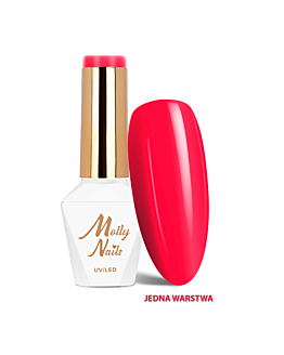 MollyNails Vivid Vibes Pink Riot Lakier Hybrydowy UV LED Nr 284 8 g