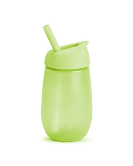 Munchkin Kubek niekapek z otwieraną słomką, zielony, 296 ml
