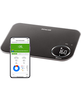 Sencor Waga Kuchenna Elektroniczna SKS 7178BK Bluetooth Do 8 Kg