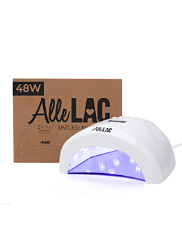 AlleLac 1S Lampa Do Paznokci Dual LED/UV Do Lakierów Hybrydowych Żeli Akrylożeli Profesjonalna Biała Gel Polish 48W
