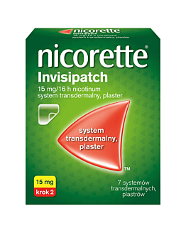 Nicorette Invisipatch System transdermalny, Plaster 0,015 g/16h (23,62 mg)