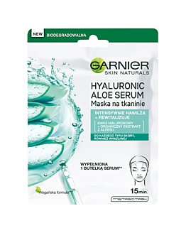 Garnier Skin Naturals Moisture Bomb Hyaluronic Aloe Maska w płachcie 