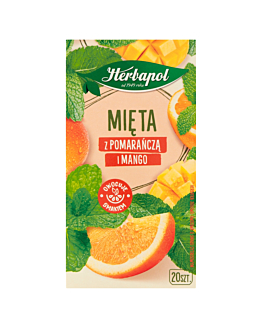 Herbapol Zielnik Polski Herbata, mięta z pomarańczą i mango