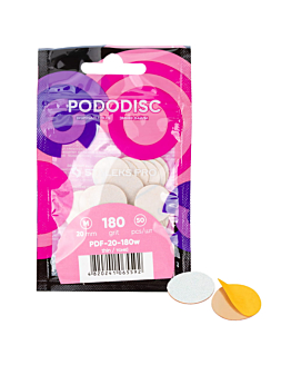 Staleks Expert PodoDisc Nakładki Ścierne Tarcze Wymienne 180 Grit Rozmiar M 20 mm 50 szt.