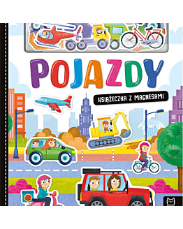 Wyd. Aksjomat Pojazdy. Książeczka z magnesami 