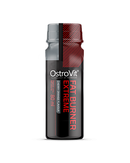 OstroVit Fat Burner Extreme Shot 80 ml o smaku wiśniowo-pomarańczowym