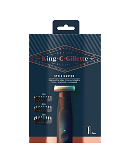 Gillette King C Style Master Rasoio + 3 Ricariche