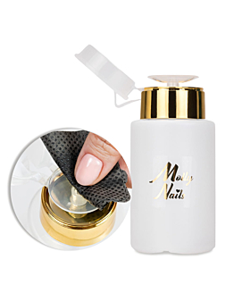 MollyNails Dozownik Z Pompką Na Płyny Złoty 150 ml