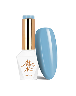 MollyNails Blue Sky Baby Blue Lakier Hybrydowy UV LED Nr 110 8 g
