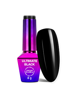 MollyNails Ultimate Black Lakier Hybrydowy UV LED 8 g