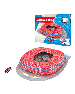 Habarri Stadion piłkarski - ALLIANZ ARENA - FC Bayern Monachium - Puzzle 3D 63 elementy