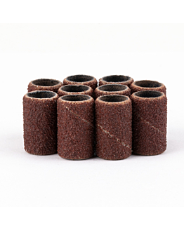 AlleMed Kapturki Ścierne Do Manicure I Pedicure Cylinder 6 mm Gradacja 120 Brązowe 50 szt.