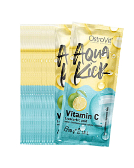 OstroVit Aqua Kick Witamina C 10 g x 24 BOX o smaku cytrynowym