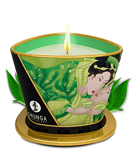 Shunga Świeca Do Masażu O Zapachu Zielonej Herbaty Green Tea Massage Candle 170 Ml