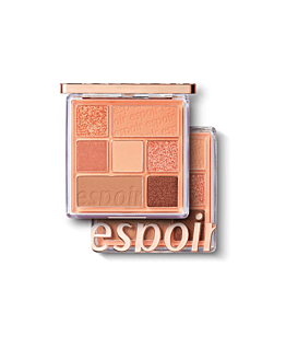 Espoir Real Eye Palette, paleta brzoskwiniowych cieni do powiek, 01 Peach Like, 10g