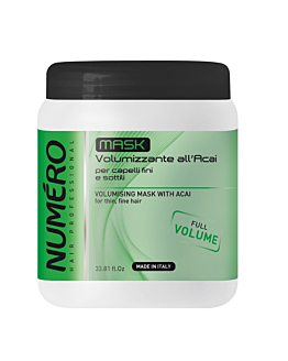 NUMERO Volumising Mask With Acai maska do włosów nadająca objętość z jagodami acai, 1000ml