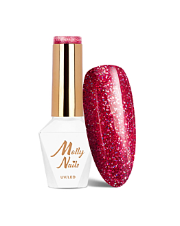 MollyNails Spotlight Fan Your Flames Lakier Hybrydowy UV LED Nr 632 8 g