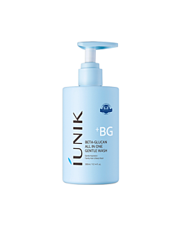IUNIK - Beta Glucan All In One Gentle Wash, delikatny żel do mycia twarzy i ciała, 300 ml