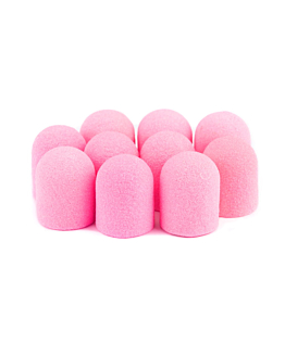 AlleMed Fabric Podo Kapturki Do Pedicure 7 mm Gradacja 60 Różowe 10 szt