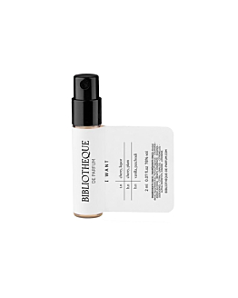 Bibliotheque de Parfum I Want woda perfumowana spray próbka, 2ml