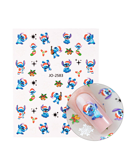 Allepaznokcie Naklejki Do Paznokci Samoprzylepne Świąteczne Stitch JO-2583