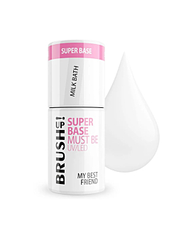 BrushUp! Super Base baza hybrydowa do paznokci Milk Bath, 5g