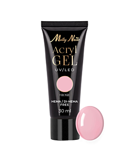 MollyNails Akrylożel Żel Budujący Do Przedłużania Paznokci Rosie 30 ml