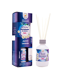 La Casa de los Aromas Special Odor Neutralizer Reed Diffuser Bathroom patyczki zapachowe Jaśmin i Lawenda, 100ml