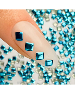 NTN Premium ShinePins Gładkie Ćwieki Ozdoby Do Paznokci Kwadratowe Large Nr 12 5 g