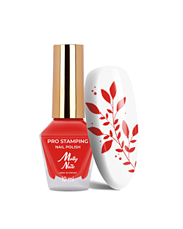 MollyNails PRO Stamping Lakier Do Stempli Red Nr 11 10 ml