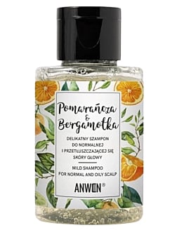 Anwen Travel Shampoo Arancia e Bergamotto per Capelli Normali e Grassi 50 ml