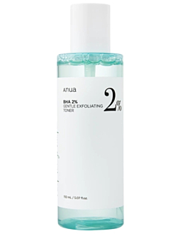 Anua BHA 2% Gentle Exfoliating Toner, Złuszczający Tonik do Twarzy z Kwasami