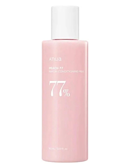 Anua Peach 77% Niacin Conditioning Milk, Latte Nutriente per il Viso 150 ml