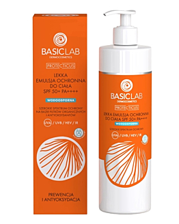 Basiclab Dermocosmetics Lekka emulsja ochronna do ciała SPF 50+