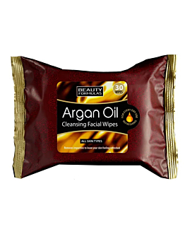 Beauty Formulas Oczyszczające chusteczki z olejkiem arganowym