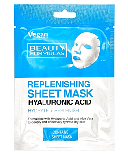 Beauty Formulas Wypełniająca maska w płachcie z kwasem hialuronowym