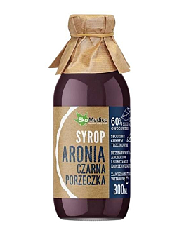 EkaMedica Syrop Aronia Czarna Porzeczka, 300 ml