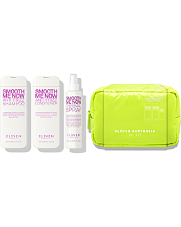 Eleven Australia Zestaw Smooth Holiday Trio: Shampoo + Conditioner + Thermal Spray