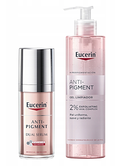 Eucerin Zestaw Anti Pigment Serum o podwójnym działaniu + Żel oczyszczający do twarzy