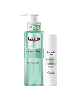 Eucerin Zestaw Dermopure Serum o potrójnym działaniu + Żel oczyszczający