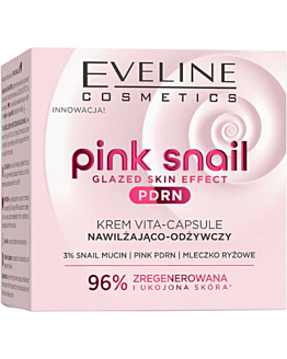 Eveline Pink Snail Krem nawilżająco-odżywczy do twarzy, 50 ml