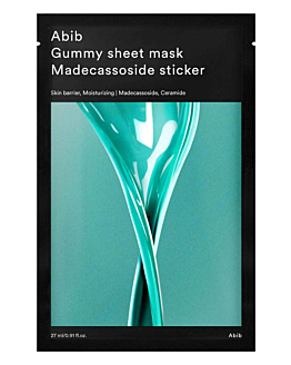 Abib Gummy Sheet Mask Madecassoside Sticker Maschera in Tessuto 27 ml