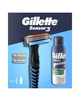 Gillette Sensor Set Uomo Rasoio + Schiuma da Barba