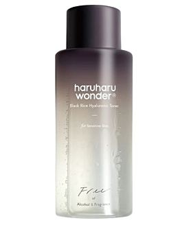 Haruharu Wonder black rice hyaluronic toner free of alcohol fragrance, 300 ml