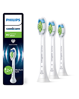Philips Sonicare Końcówki W2 Optimal White HX6063/87 białe 2+1gratis