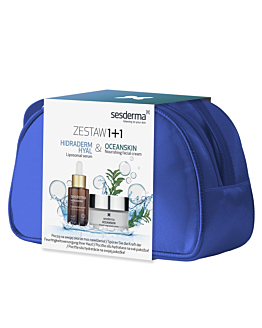 Sesderma Zestaw dermokosmetyków do pielęgnacji twarzy, Oceanskin Krem + Hidraderm Hyal Serum liposomowe