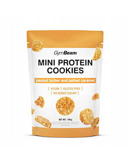 GymBeam Mini Ciastka Proteinowe Słony Karmel z masłem orzechowym 100 g